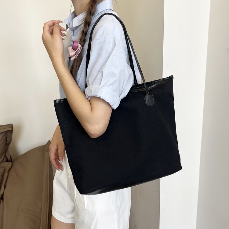 Women's Stylish Personalized Nylon Canvas Large Capacity Shoulder Bags
