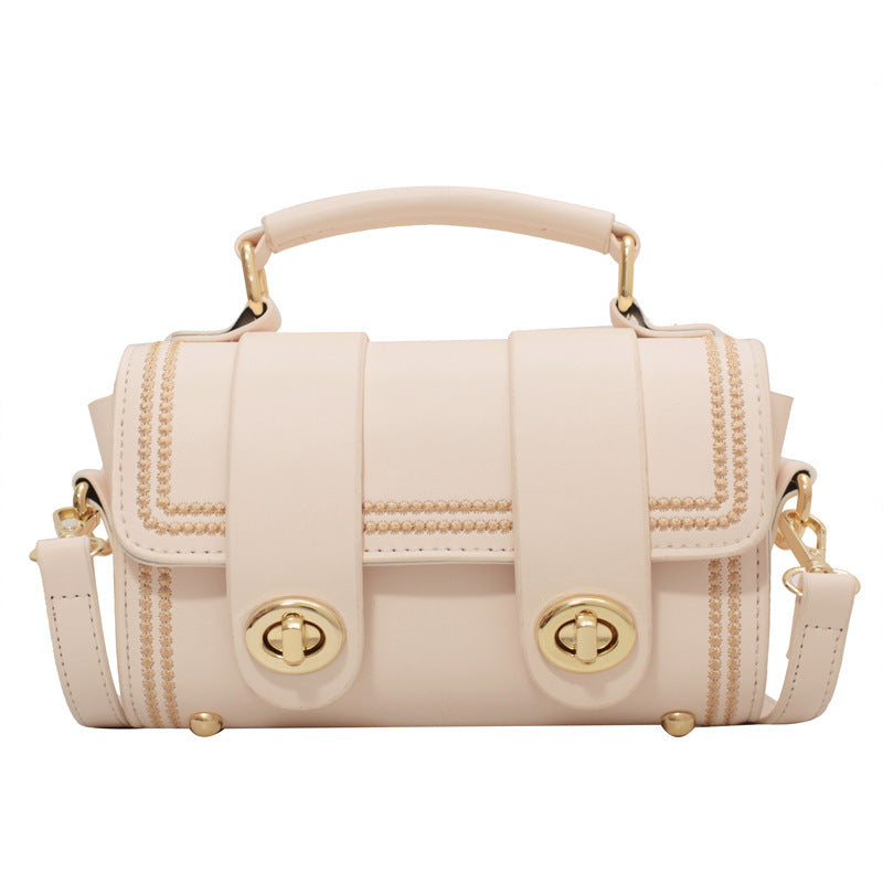 Women's Popular Texture Western Style Contrast Color Shoulder Bags
