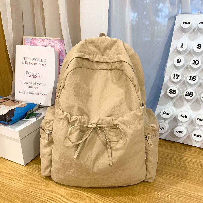 Niche Design Simple Versatile Lightweight Solid Backpacks