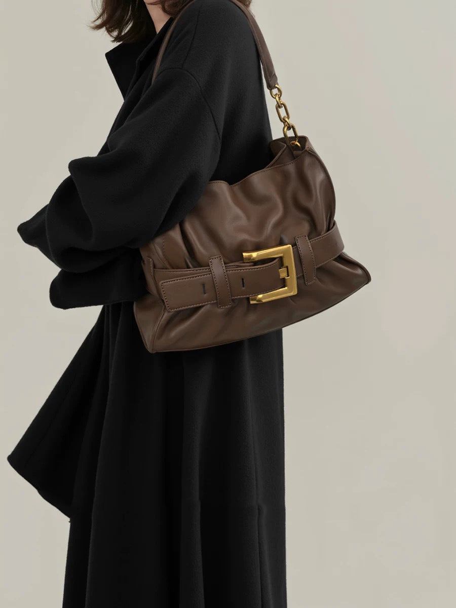 Women's Cloud Underarm High-grade Fashion Vintage Large Capacity Armpit Bags