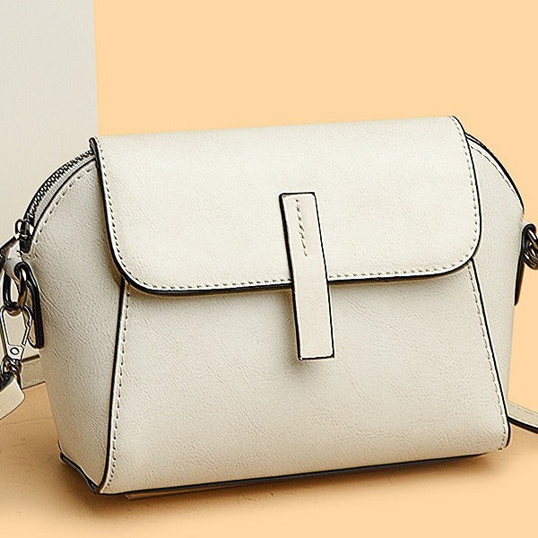 Women's Fashionable Stylish Simple Leather Niche Shoulder Bags