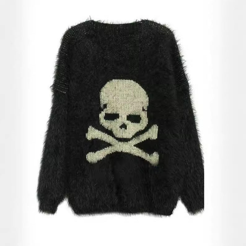 Women's & Men's & Dark Personality Halloween Skull Jacquard Sweaters