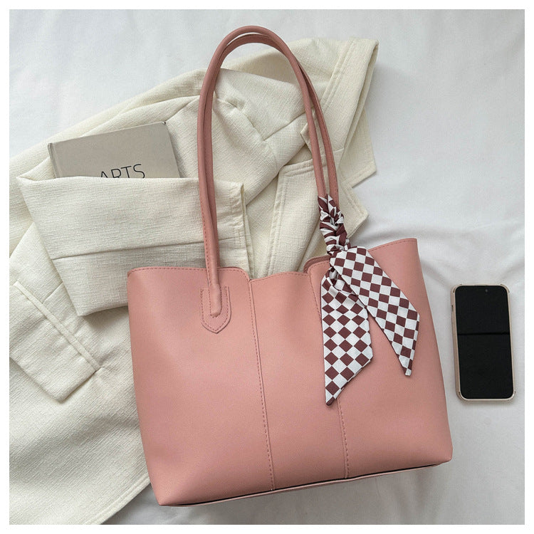 Women's Simple Commute Large Capacity Korean Style Fashion Tote Bags