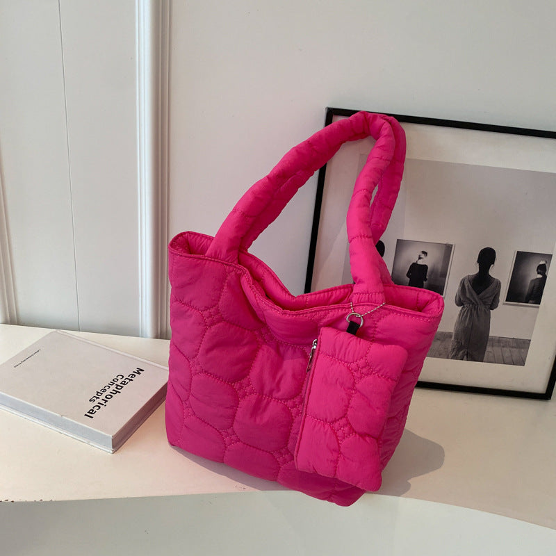 Women's Large Capacity Korean Down Coat Simple Shoulder Bags