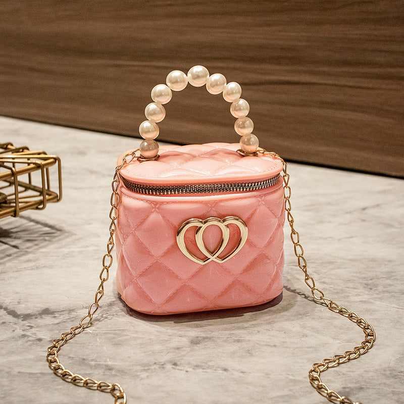 Women's Fashion Mini Rhombus Gel Pairs Of Shoulder Bags