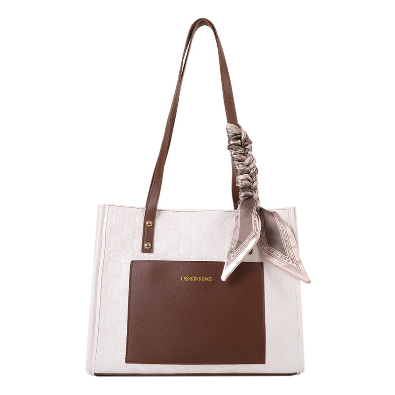 Women's Large Capacity Autumn Popular Texture Class Shoulder Bags