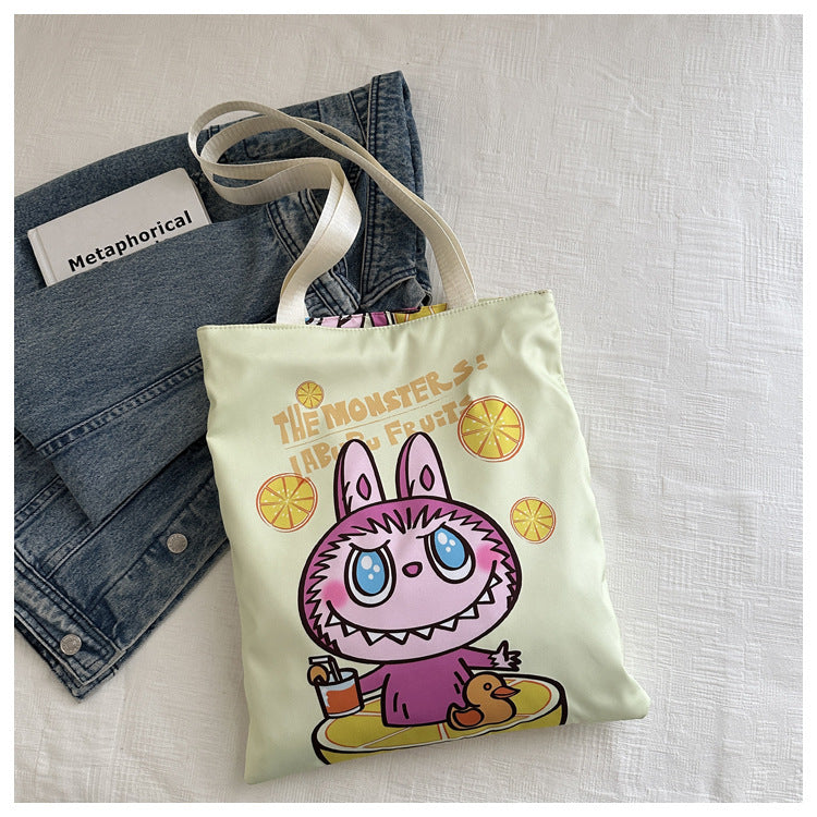 Classy Elegant Beautiful Cartoon Canvas Shopping Shoulder Bags