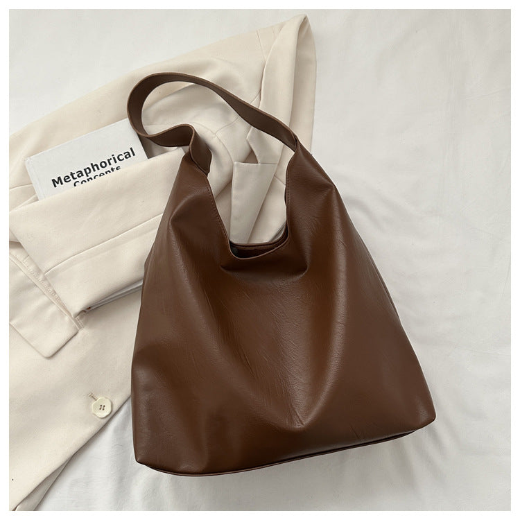 Women's Large Capacity Winter Korean Texture Trendy Tote Bags