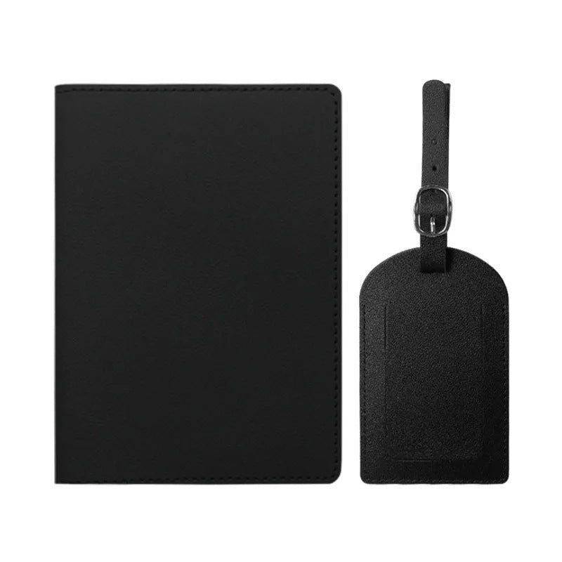 Leather Boarding Passport Baggage Tag Set Id Package
