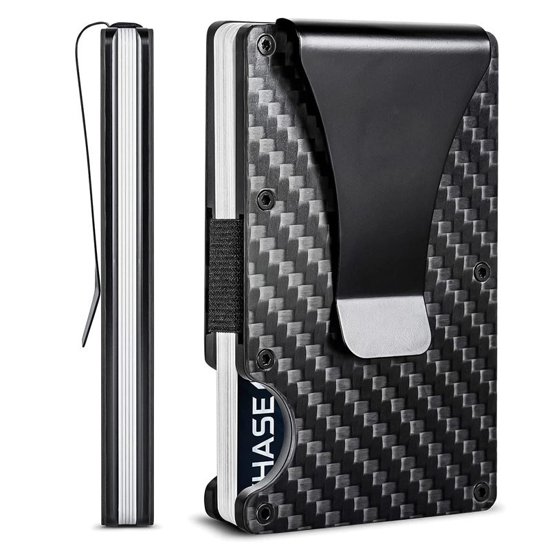 Fiber Credit Box Large Capacity Clip Card Holder