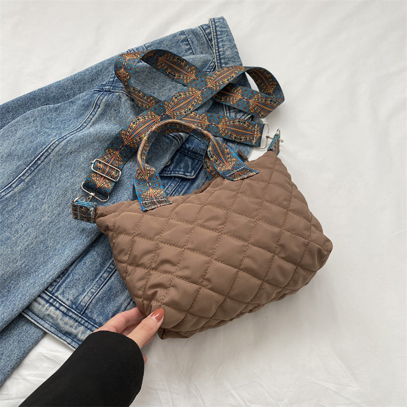 Women's Rhombus Korean Style Simple Stylish Personalized Shoulder Bags