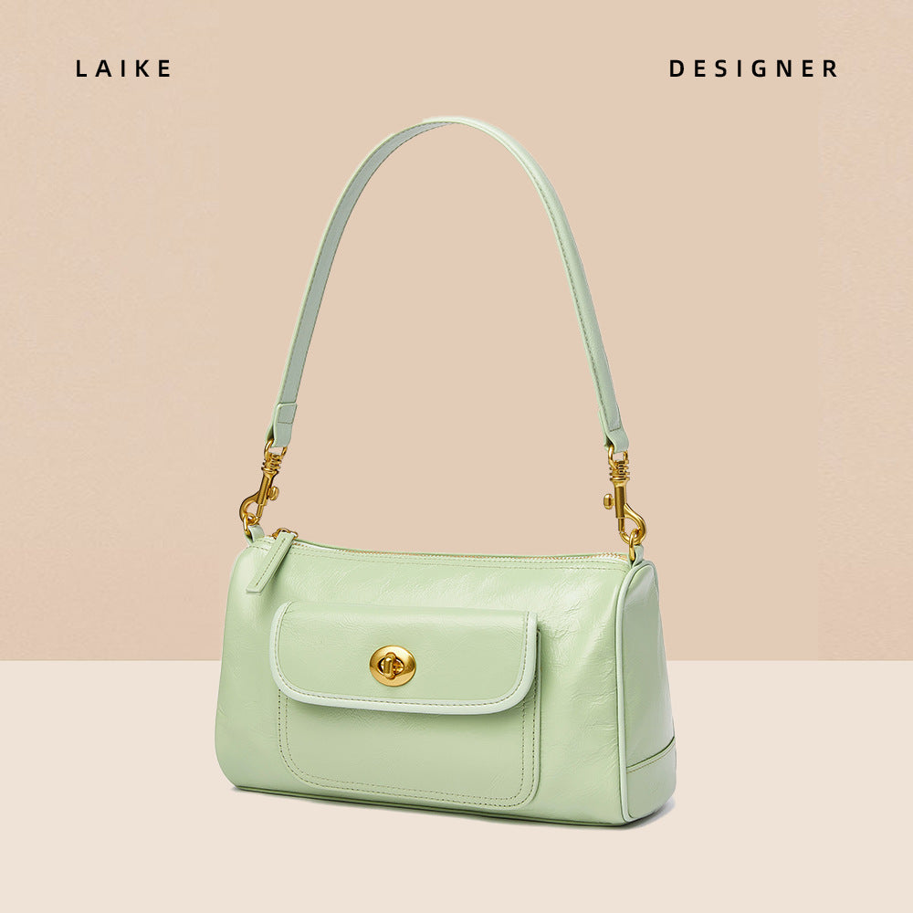 Women's Advanced Texture Niche Commuter Leather Artistic Crossbody Bags
