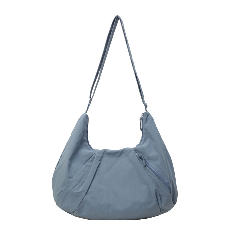 Korean Style Large Capacity Solid Color Crossbody Bags
