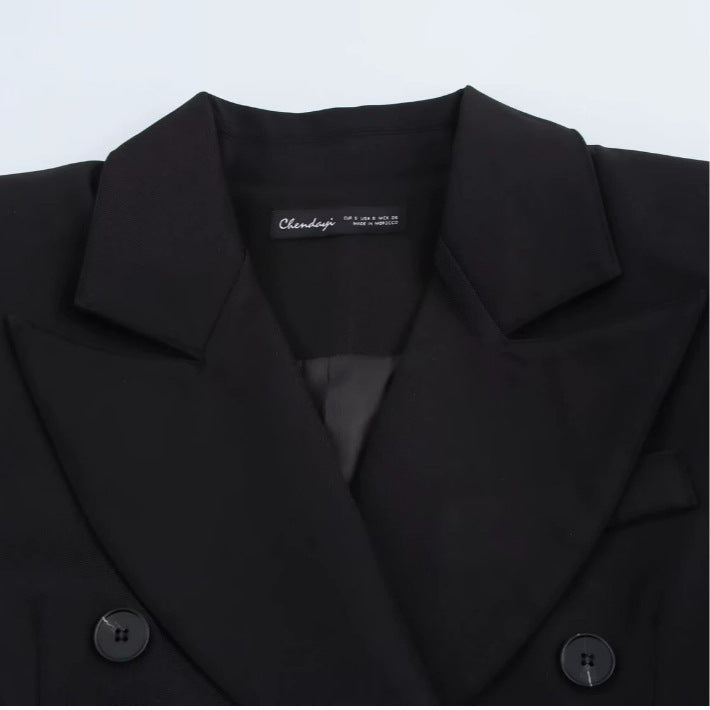 Women's Silk Satin Ladies Padded Shoulder Long Coats