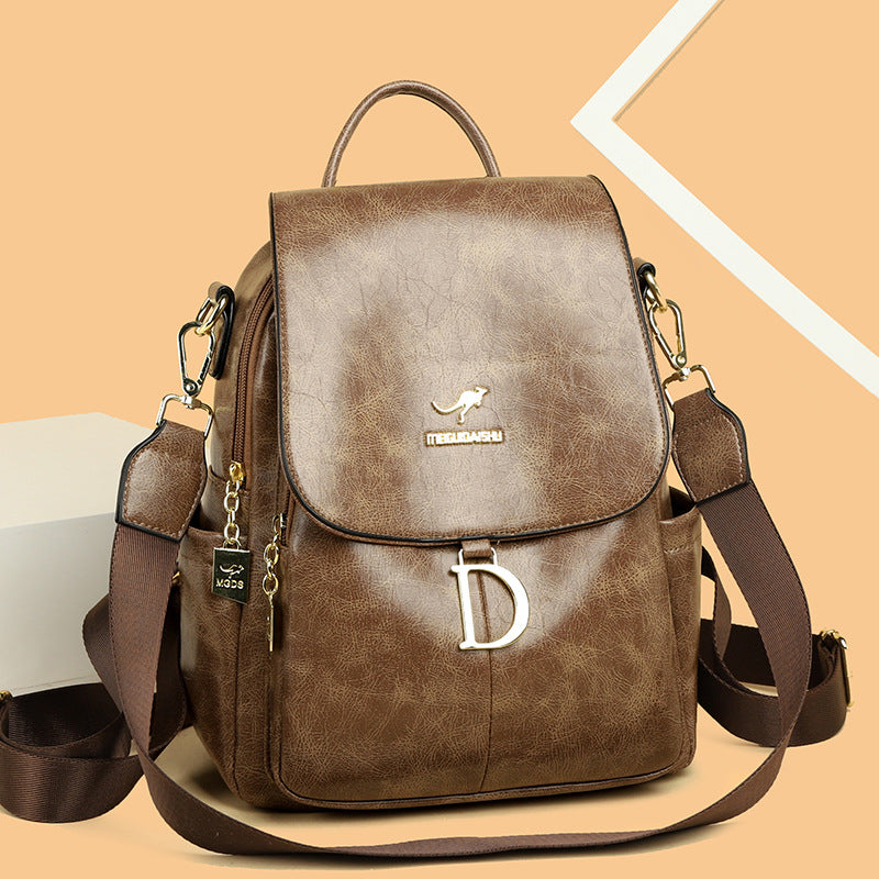 Women's Lightweight Large Capacity Fashion Trend Retro Backpacks