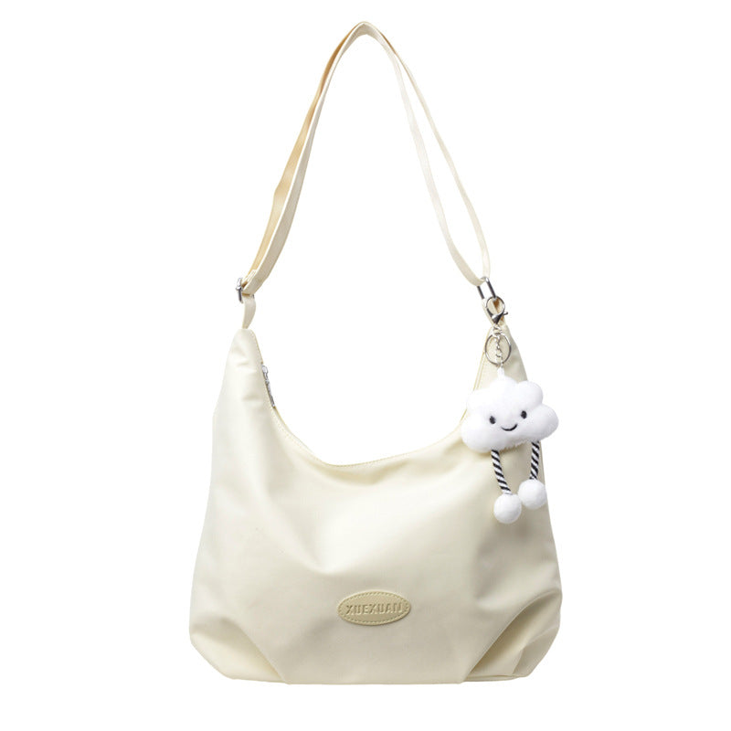Trendy Autumn Simple Solid Color Commuter Crossbody Bags