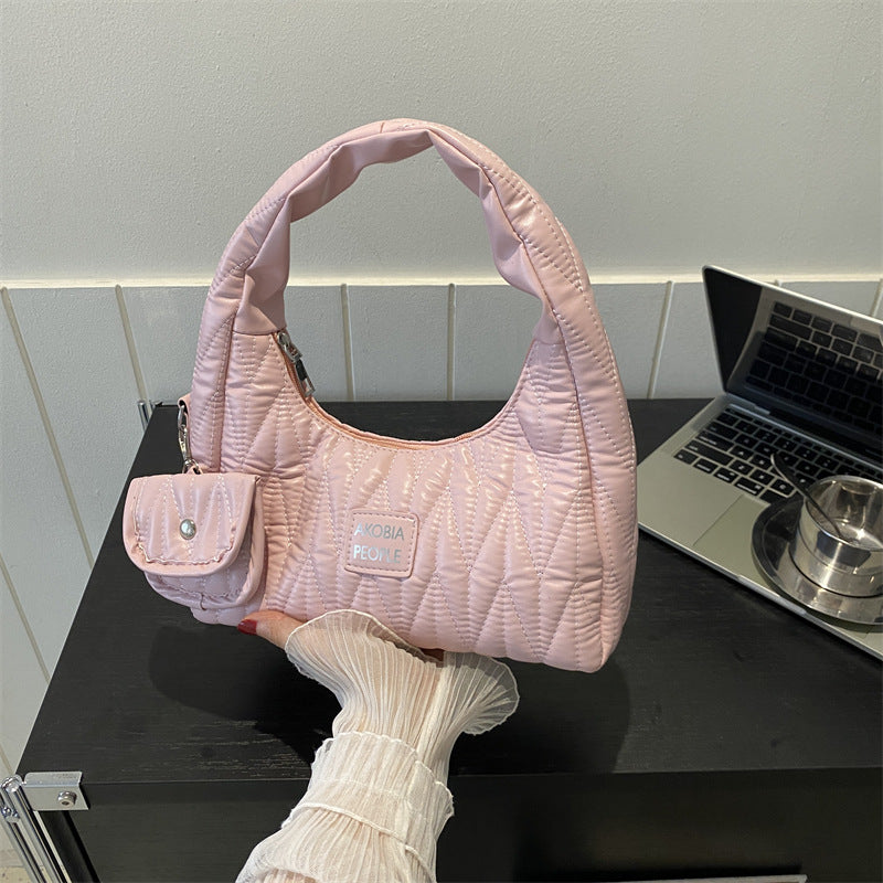 Female Summer Pure Color Trendy Underarm Bags