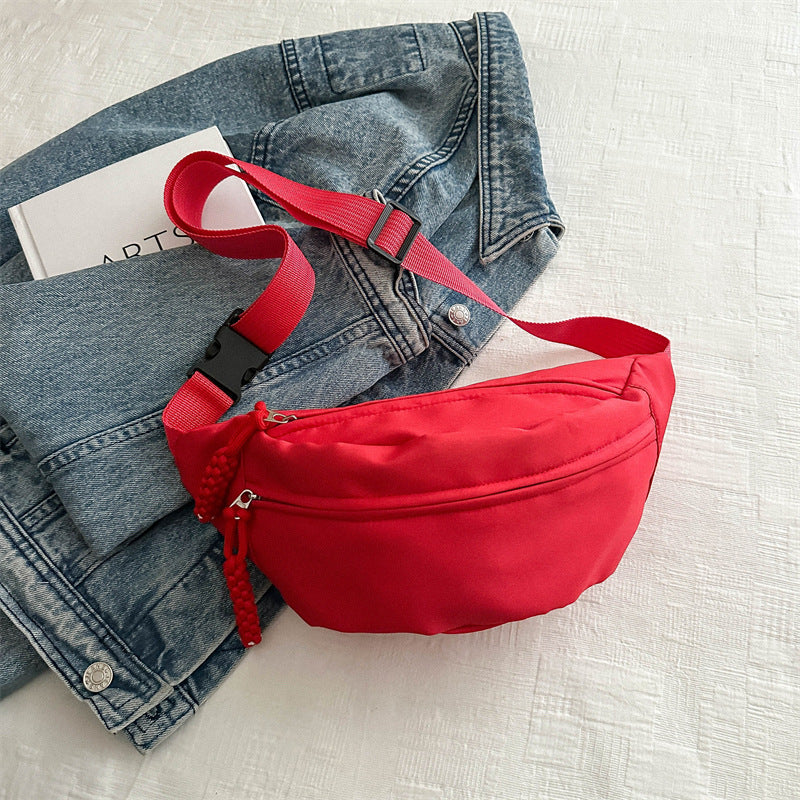 Solid Color Simple Korean Style Spring Shoulder Bags