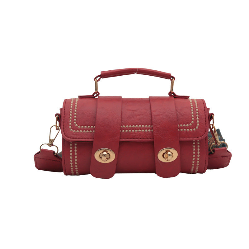 Women's Niche Retro Fashionable Trendy Portable Boston Shoulder Bags