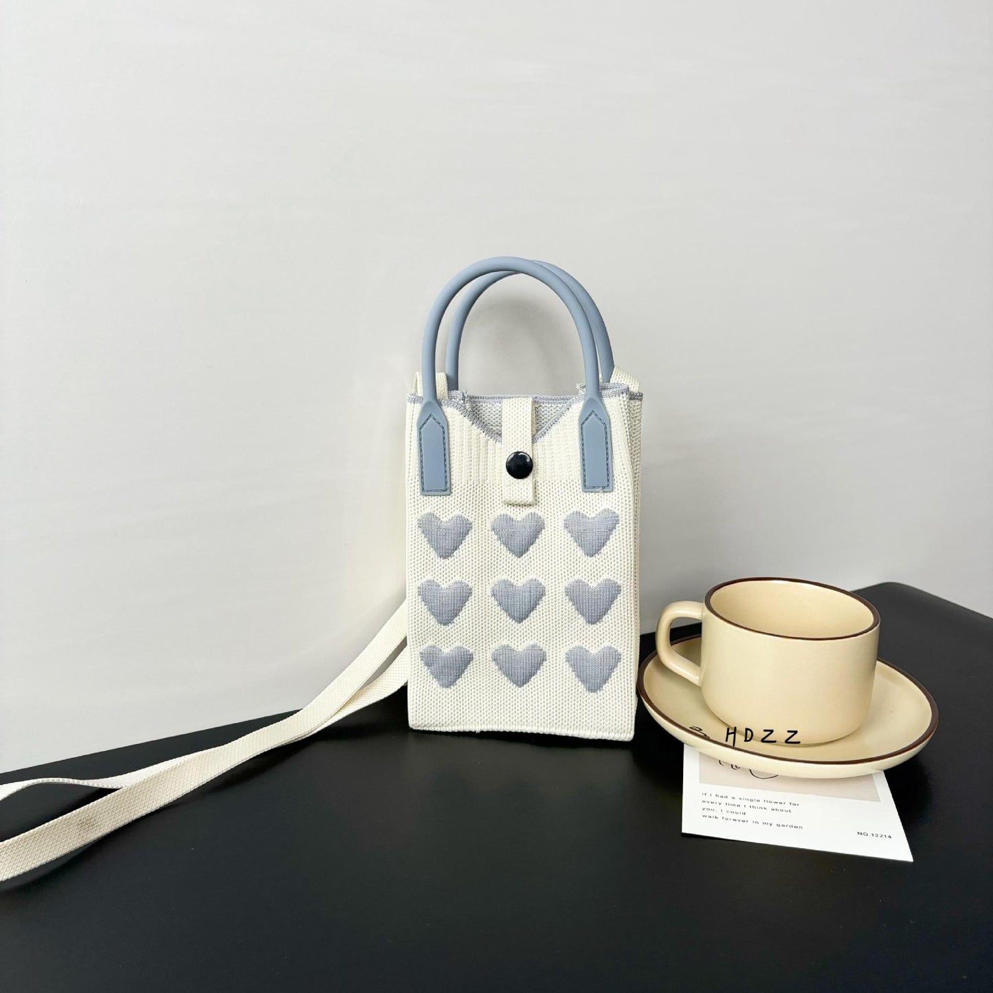 Dopamine High Sense Minority Knitted Korean Phone Bags