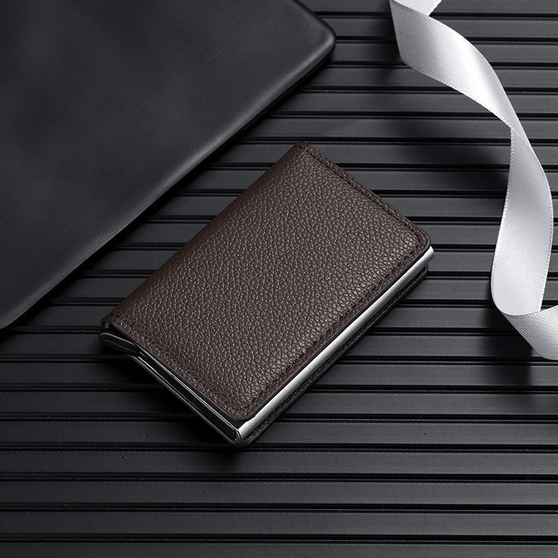 Women's & Men's & Metal Automatic Pop-up Cassette Refined Card Holder