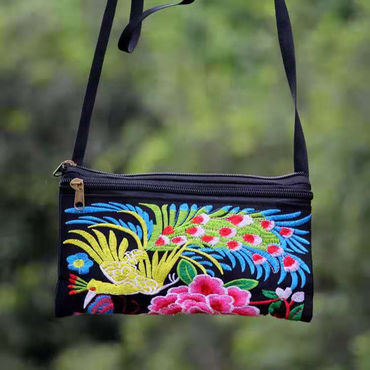Women's Stall Yunnan National Style Embroidered Double Bags