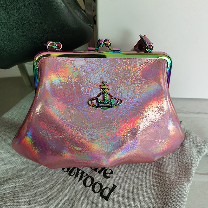 Women's Niche Saturn Dumpling Clip Portable Underarm Armpit Bags