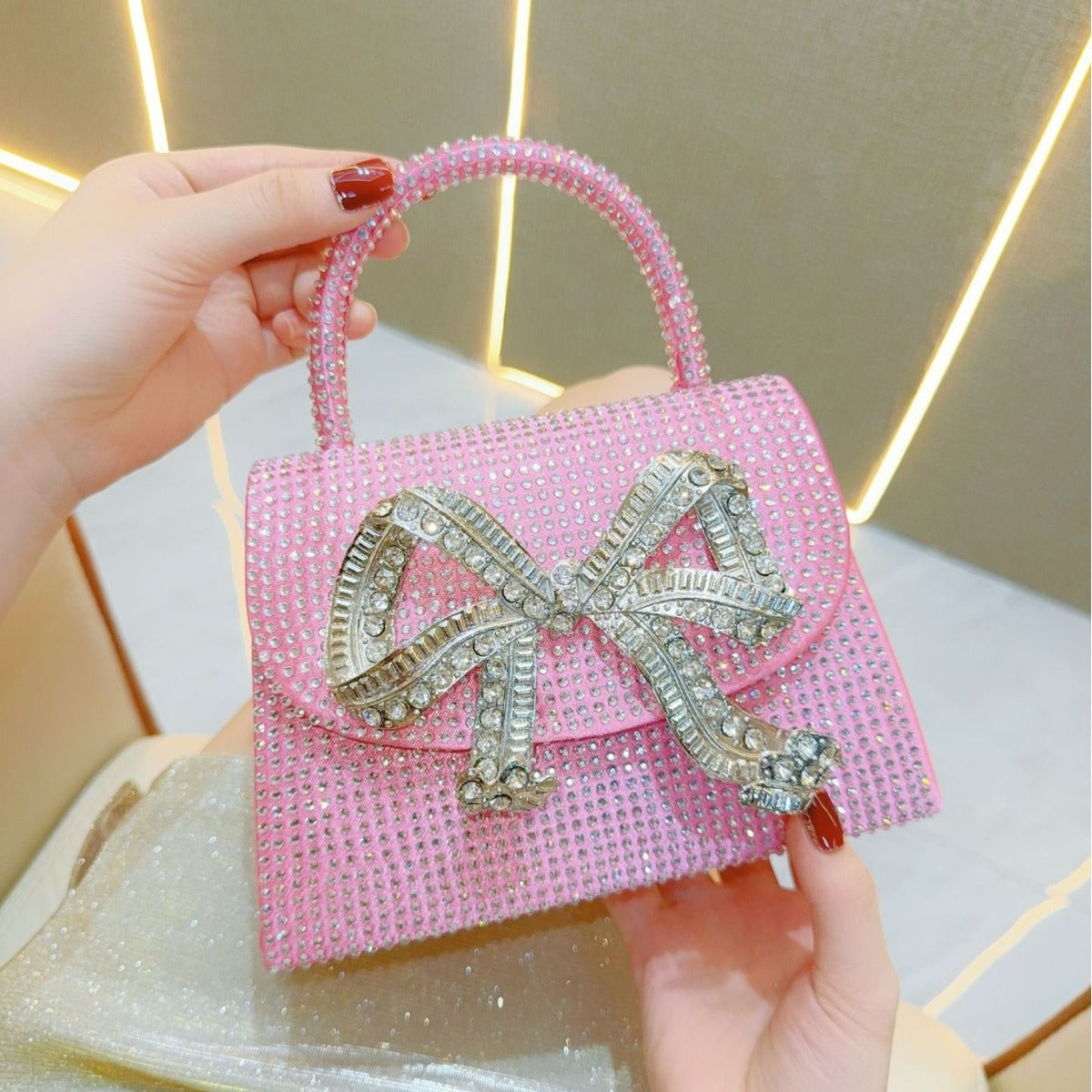 Banquet Rhinestone Quartz Full Diamond Dinner Evening Bags