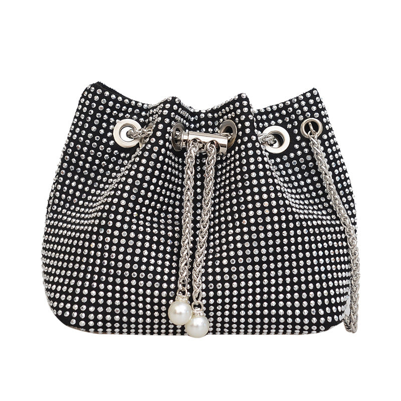 Women's Diamond Simple Stylish Large Capacity Rhinestone Shoulder Bags