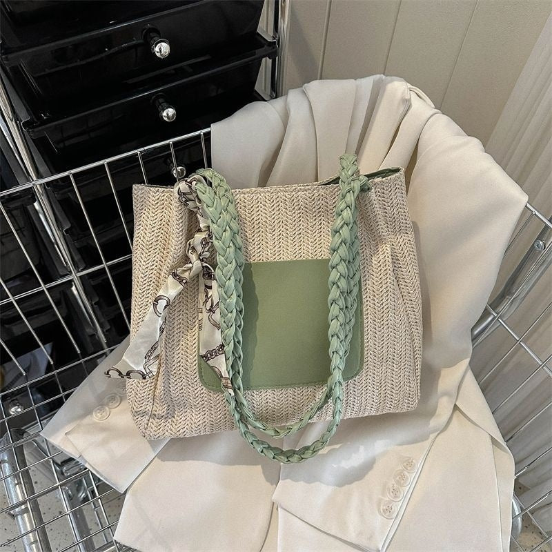 Women's Classy Unique Fashionable Woven Winter Shoulder Bags