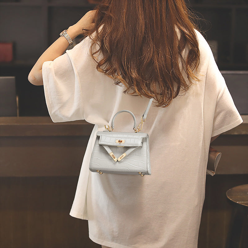 Women's Light Luxury Minority Genuine Leather Crocodile Crossbody Bags