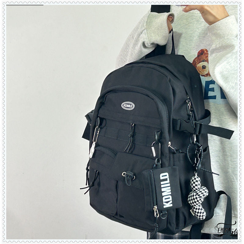 Korean Style Work Clothes Female Large Backpacks