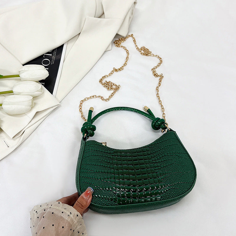 Women's Summer Niche Design Leisure Commute Moon Shoulder Bags
