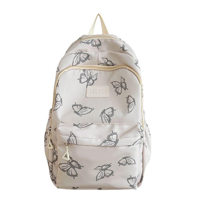 Style Butterfly Female Junior High Large Backpacks