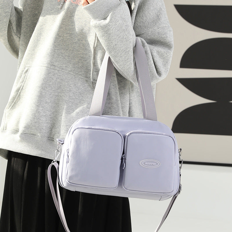Women's Large Capacity Korean Style Solid Color Shoulder Bags