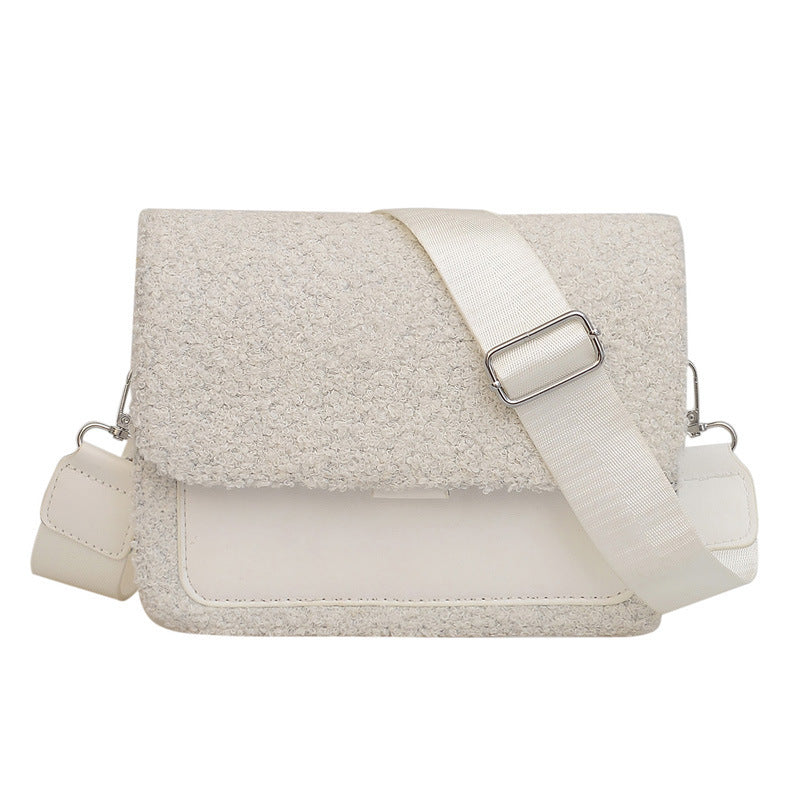 Women's Design Plush Korean Lamb Wool Underarm Shoulder Bags