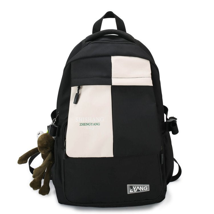 Women's & Men's & Couple Korean Style Contrast Color Backpacks