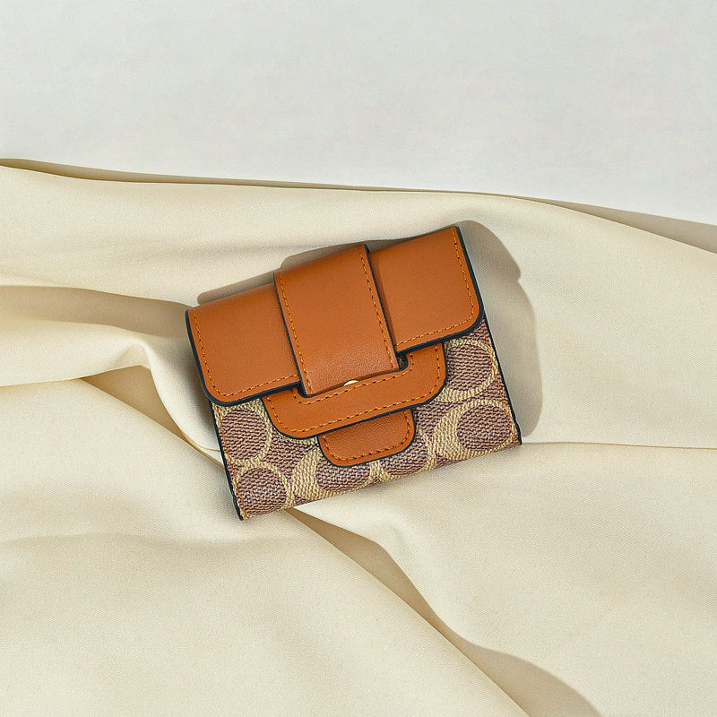 Women's Trendy Fashion Korean Zipper Expanding Card Holder