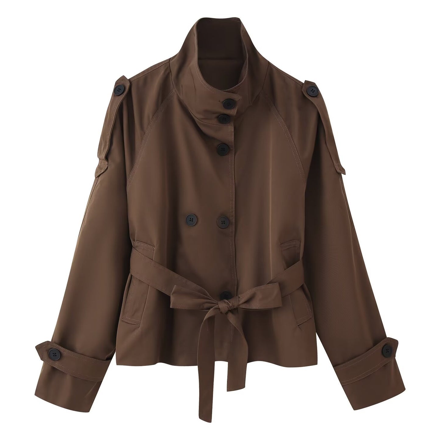 Women's Beautiful Fashion Casual Double-breasted Trench Coats