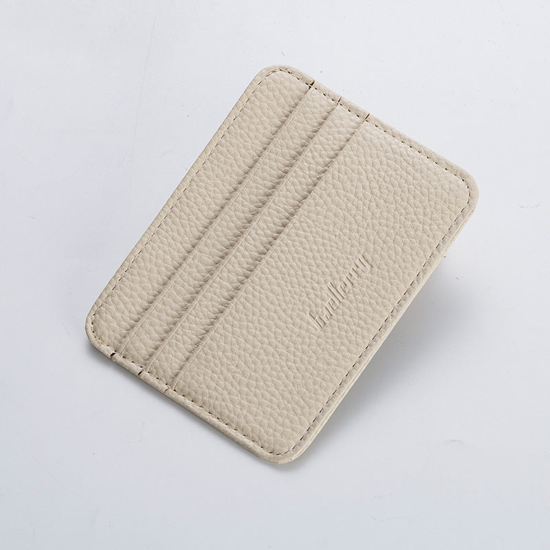 Men's Korean Style Simple Mini Multiple Slots Card Holder