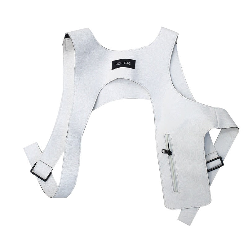 Trendy Rap Waistcoat Vest Cool Tooling Bags