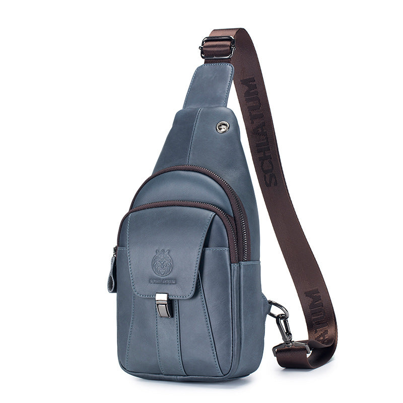 Men's Genuine Leather Retro First Layer Cowhide Bags