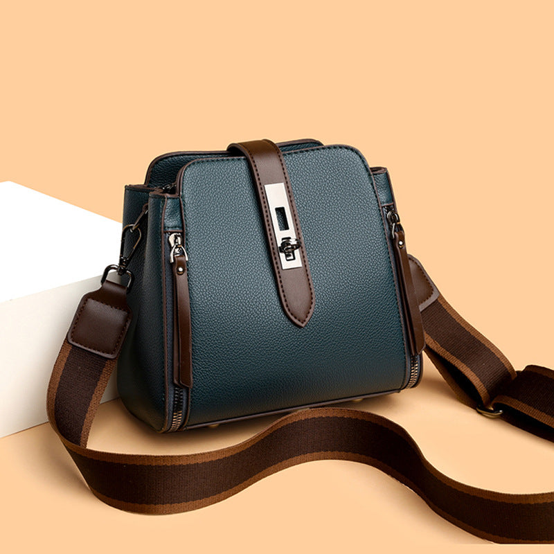 Women's Summer Fashion Soft Leather Large Capacity Crossbody Bags