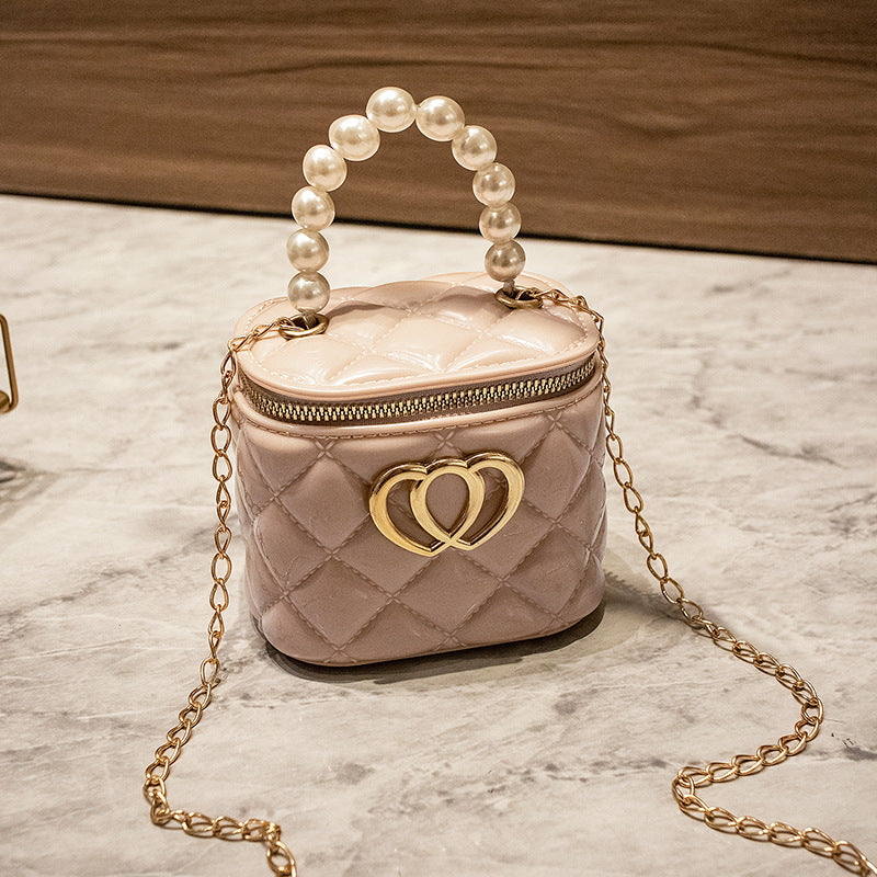 Women's Fashion Mini Rhombus Gel Pairs Of Shoulder Bags