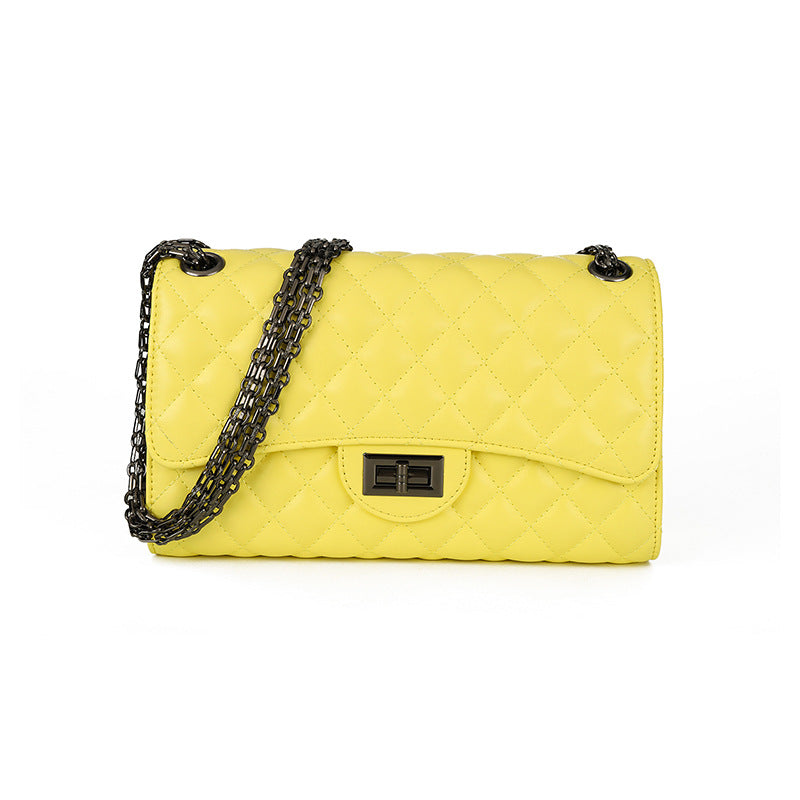 Women's Fashion Trendy Rhombus Chain Classic Style Crossbody Bags