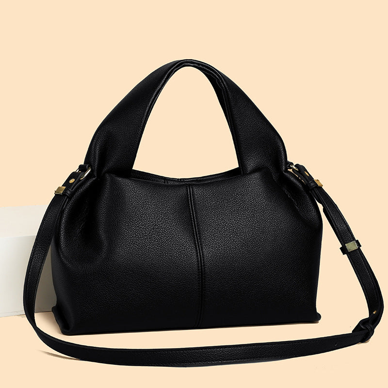Women's French Niche Cloud Solid Color Dumpling Shoulder Bags