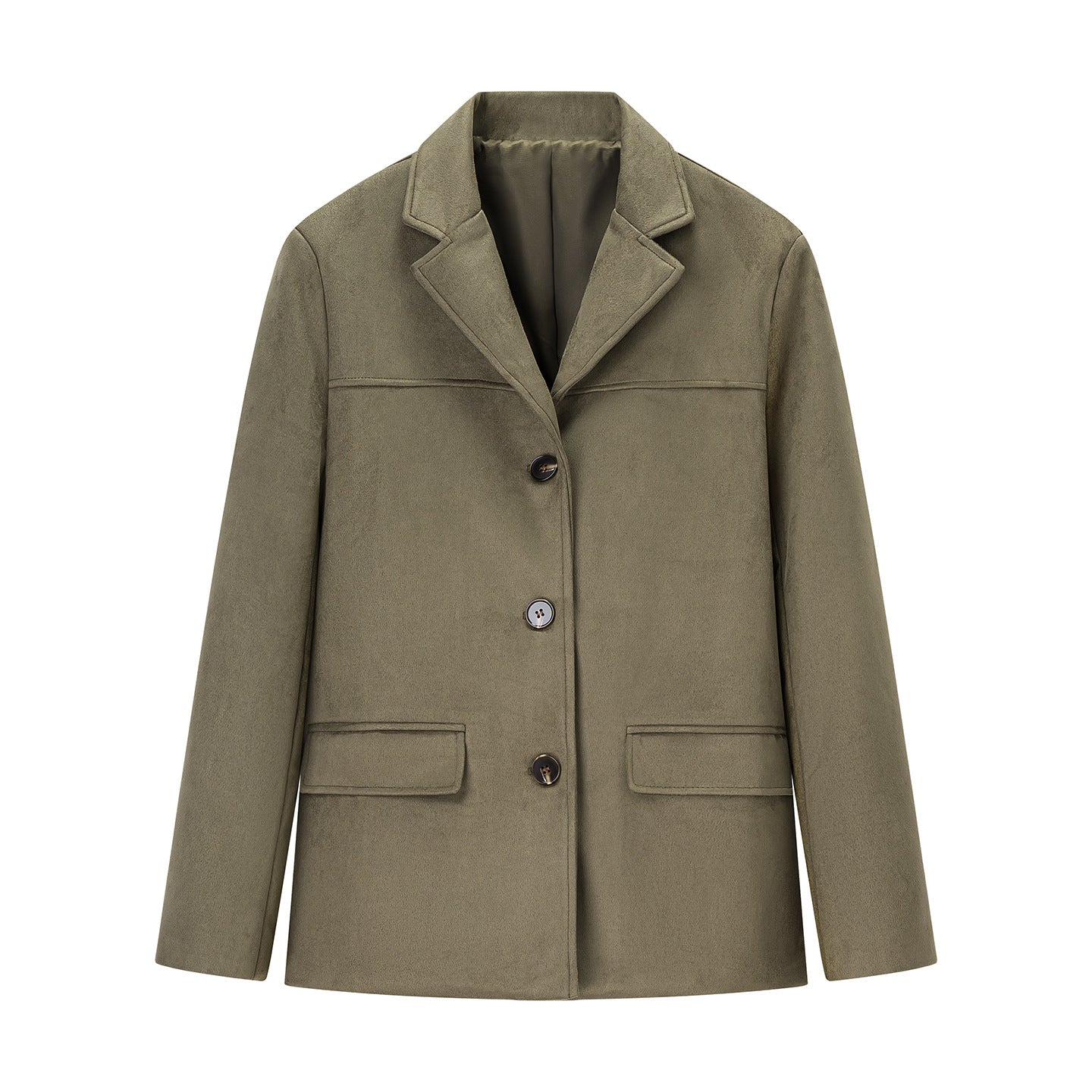 Women's Fashion Casual Temperament Commute Retro Loose Pockets Long Suits