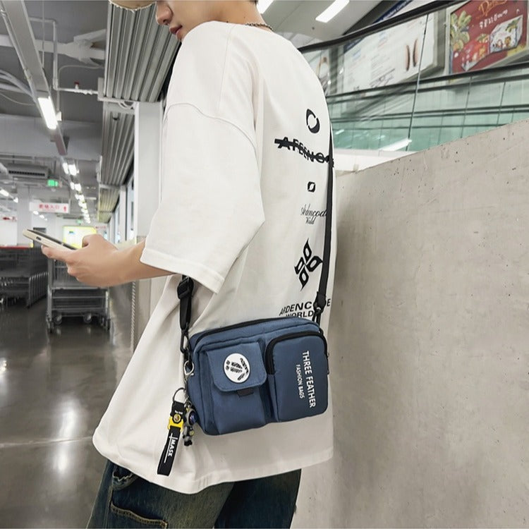 Men's Style Trendy Female Versatile Large Capacity Men's Messenger Bags