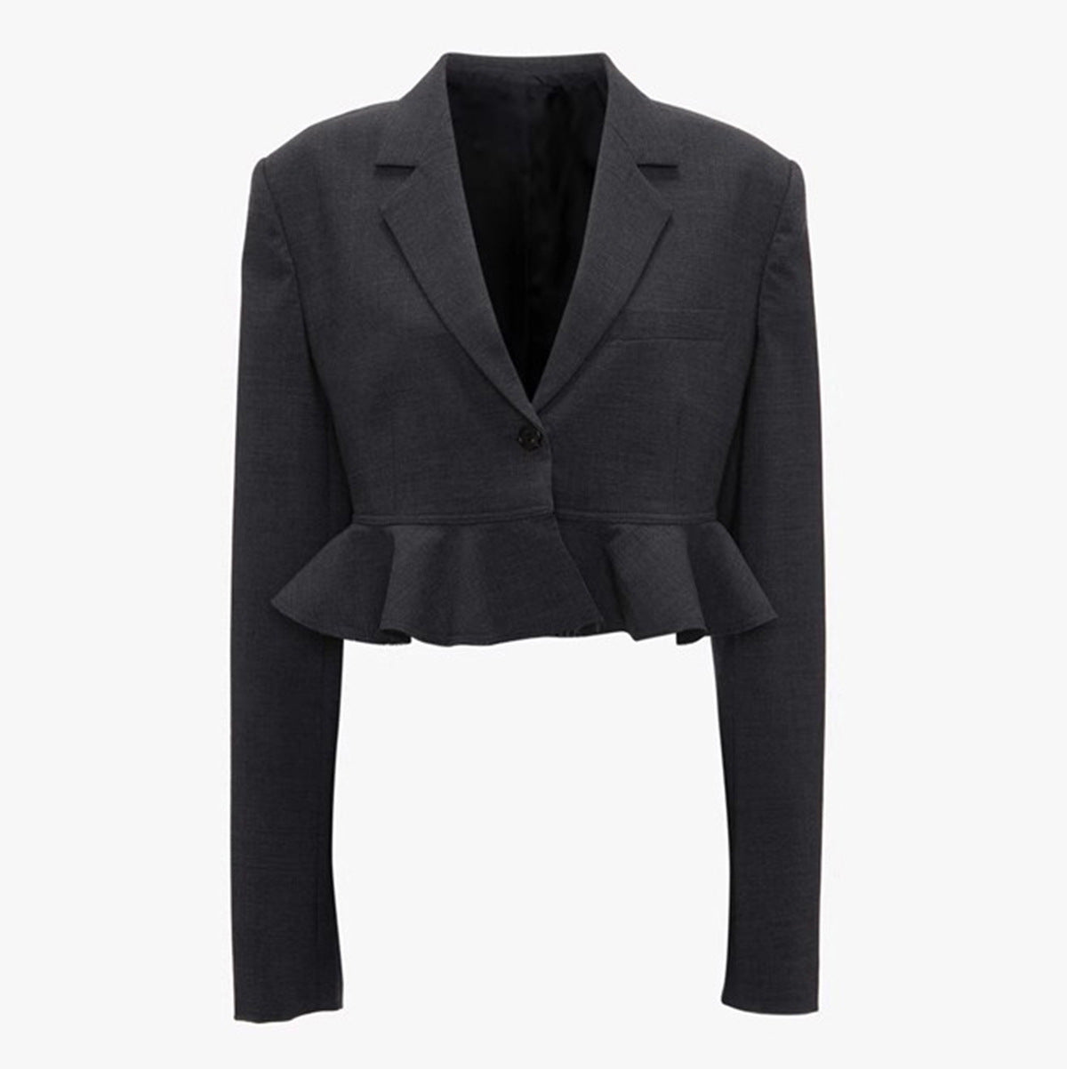 Spring Flounce Hem Lock Belt Design Sense Suits