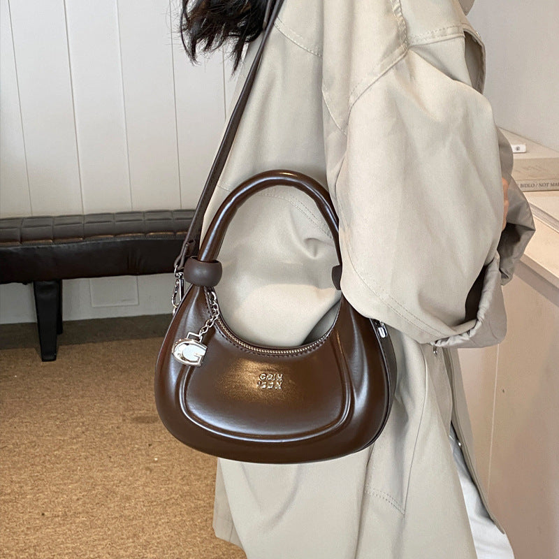Women's Retro Underarm Crescent For Trendy Fashion Commuter Crossbody Bags